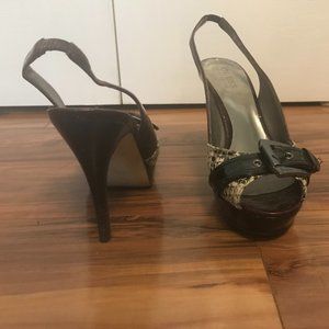 Guess multi-color, platform, dress shoes size 7